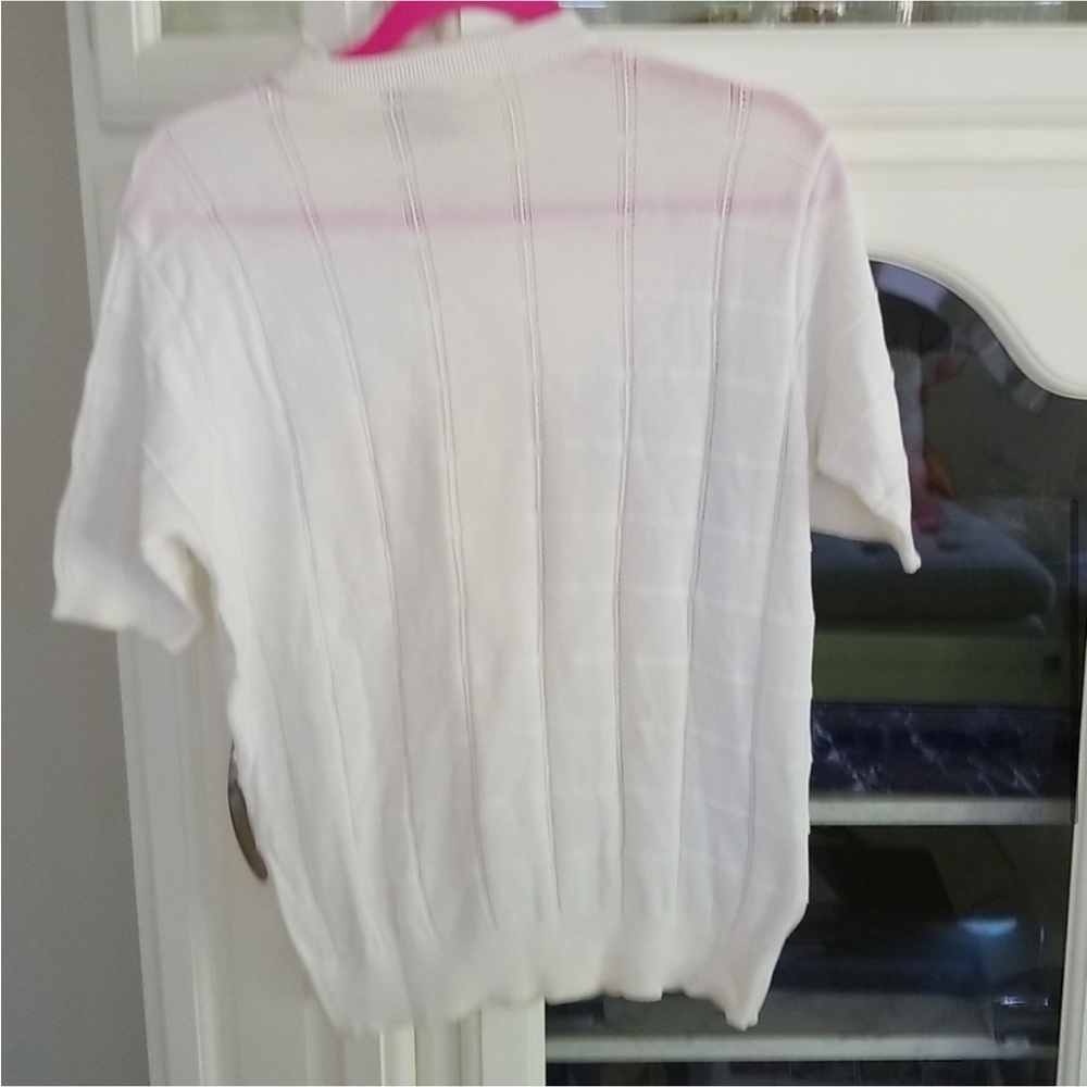 Versace cream sweater soft material nice shirt